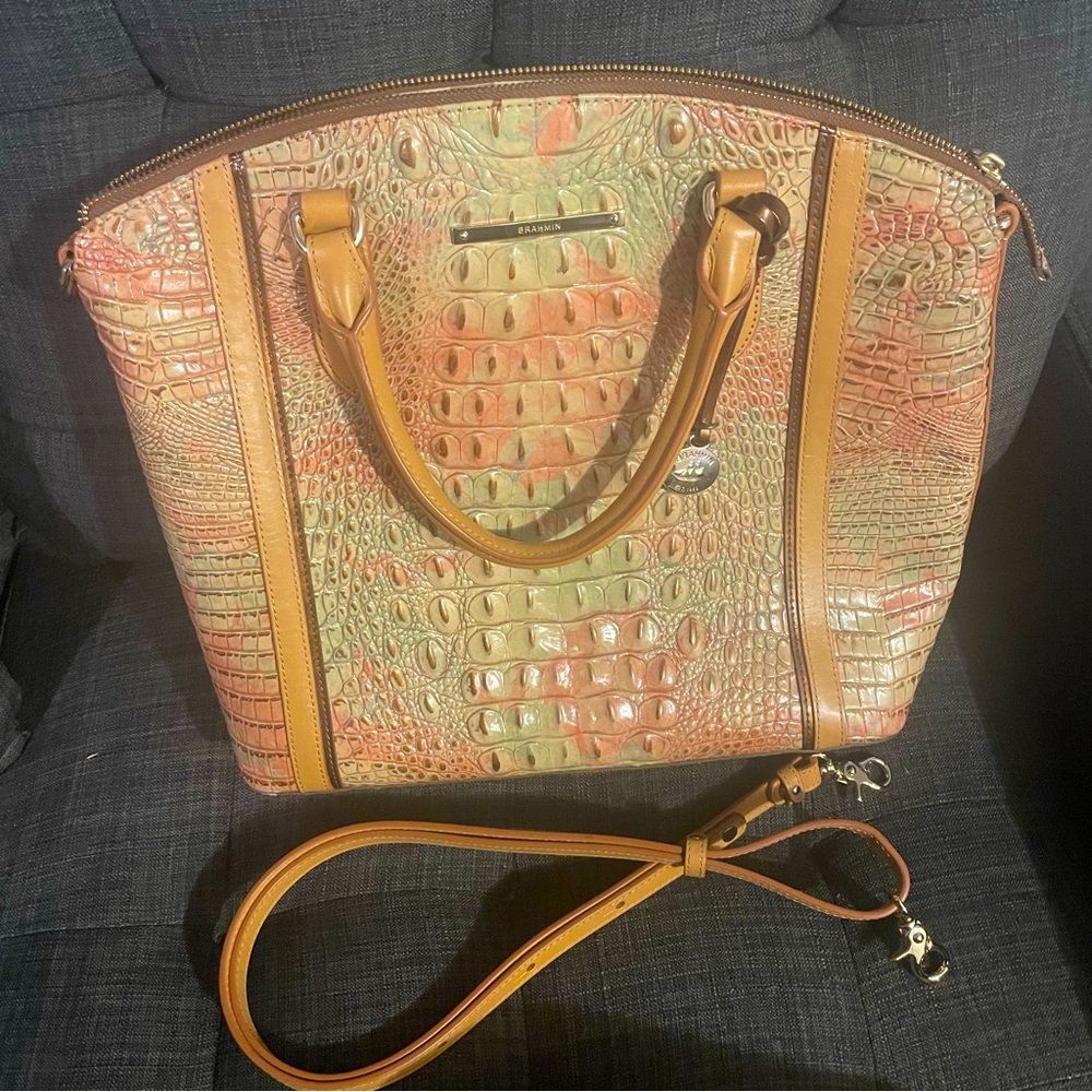 Brahmin Large Duxbury Satchel - Sahara Amal